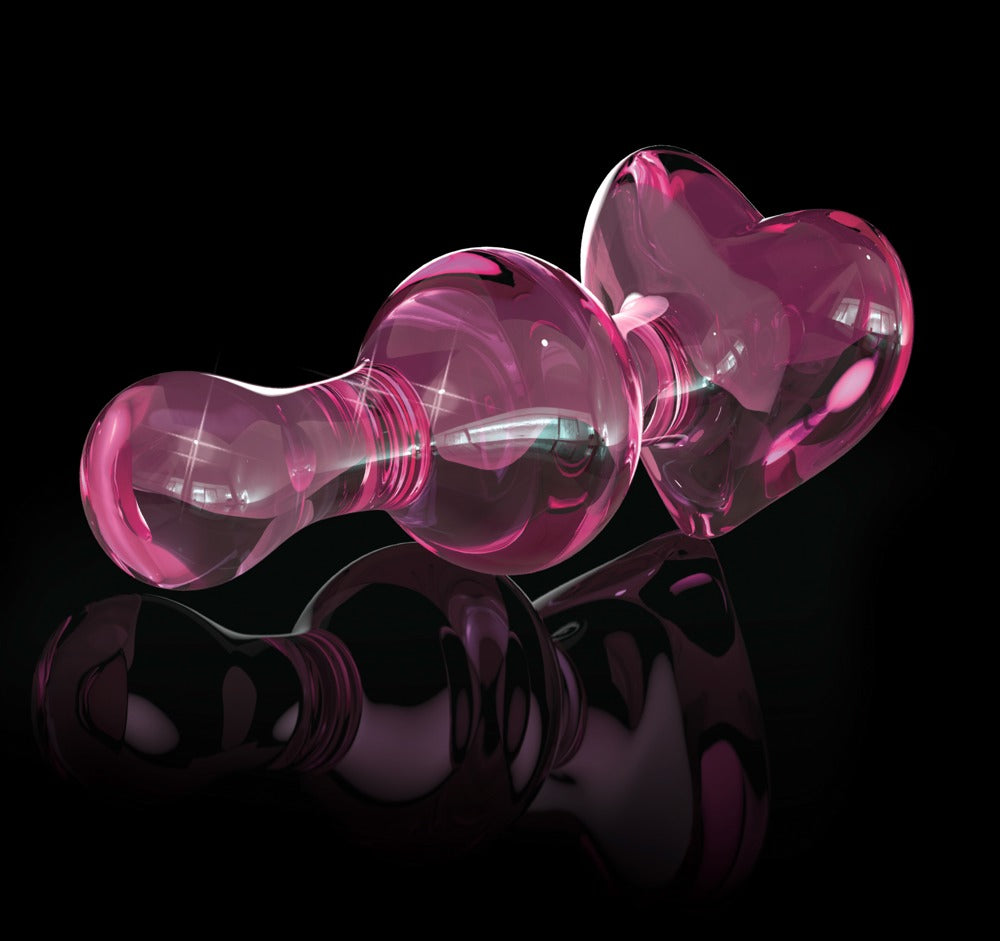 Icicles Plug Coeur Rose