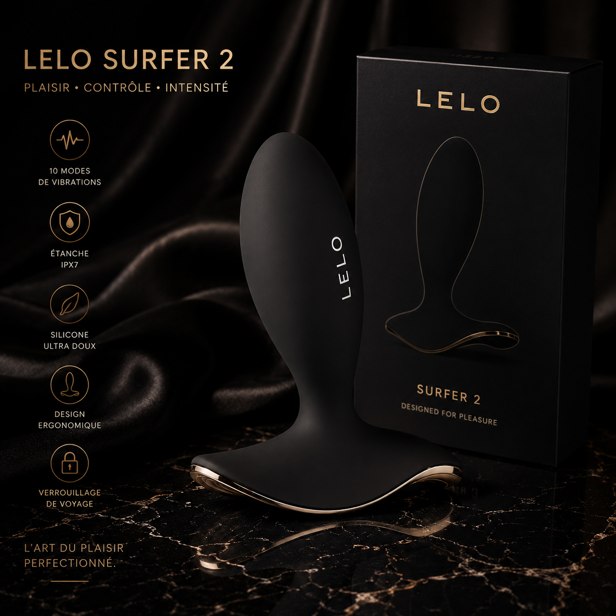 LELO - SURFER 2 PLUG VIBRANT ANAL UNISEXE