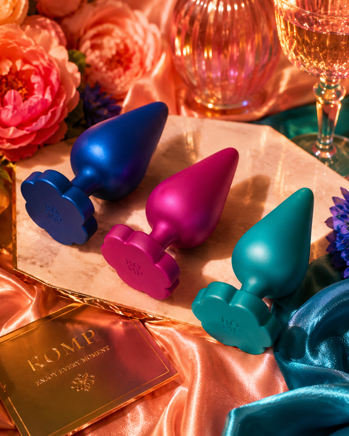 ROMP - PLUG ANAL LUSTER S/M/L EN FORME DE FLEUR