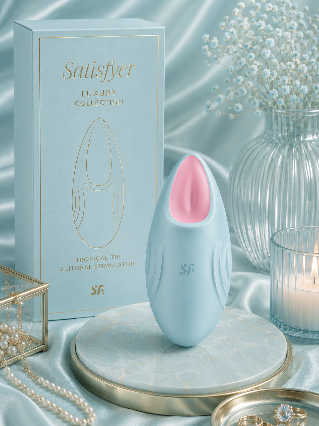 SATISFYER - TROPICAL TIP BLEU