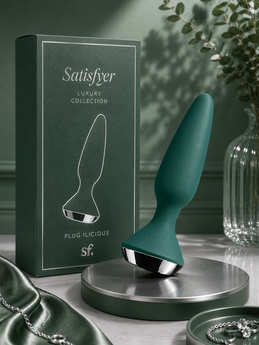 SATISFYER -  PLUG ILICIOUS 1 PLUG VERT