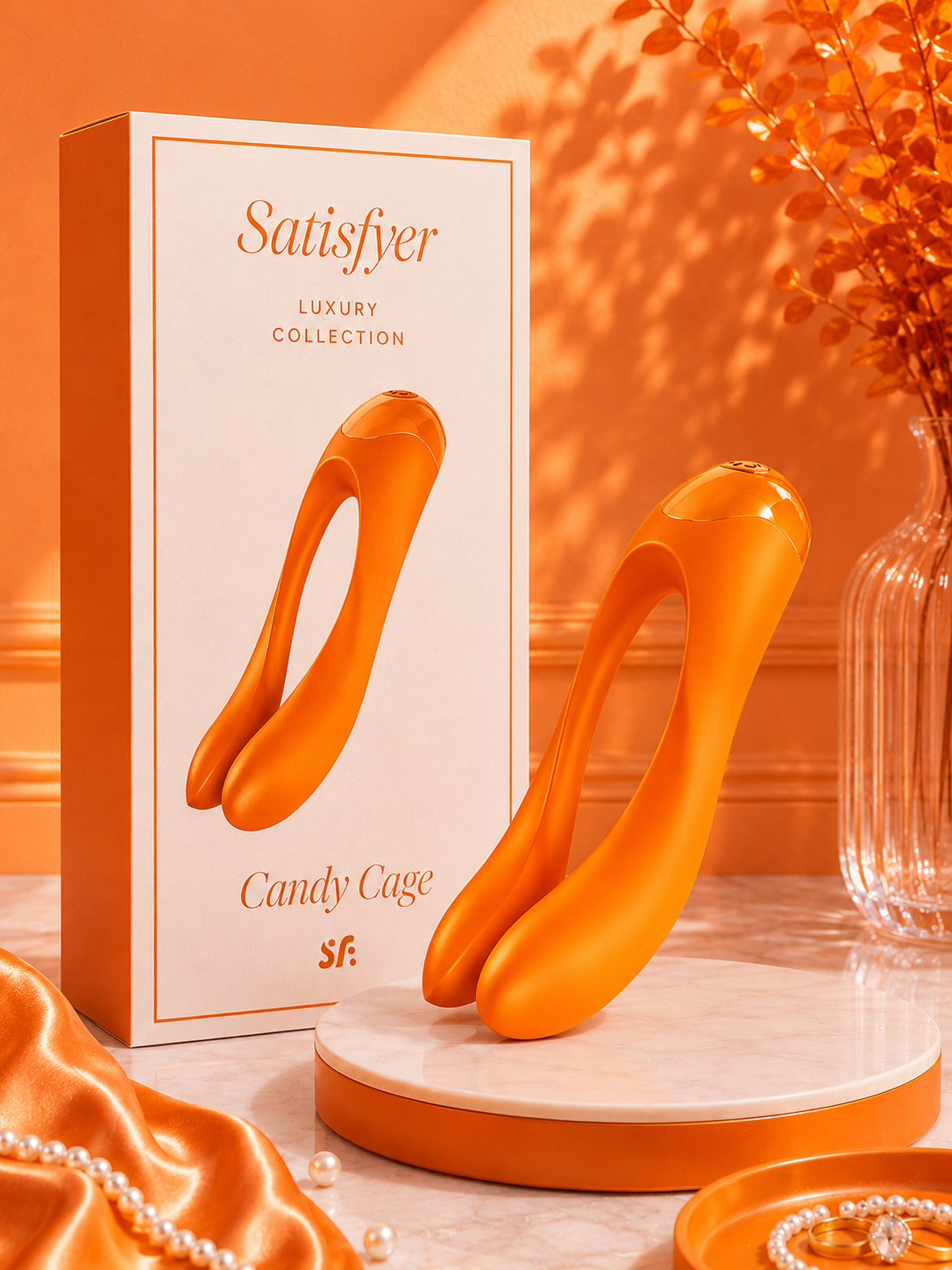 SATISFYER -  FINGER CANDY CANE ORANGE