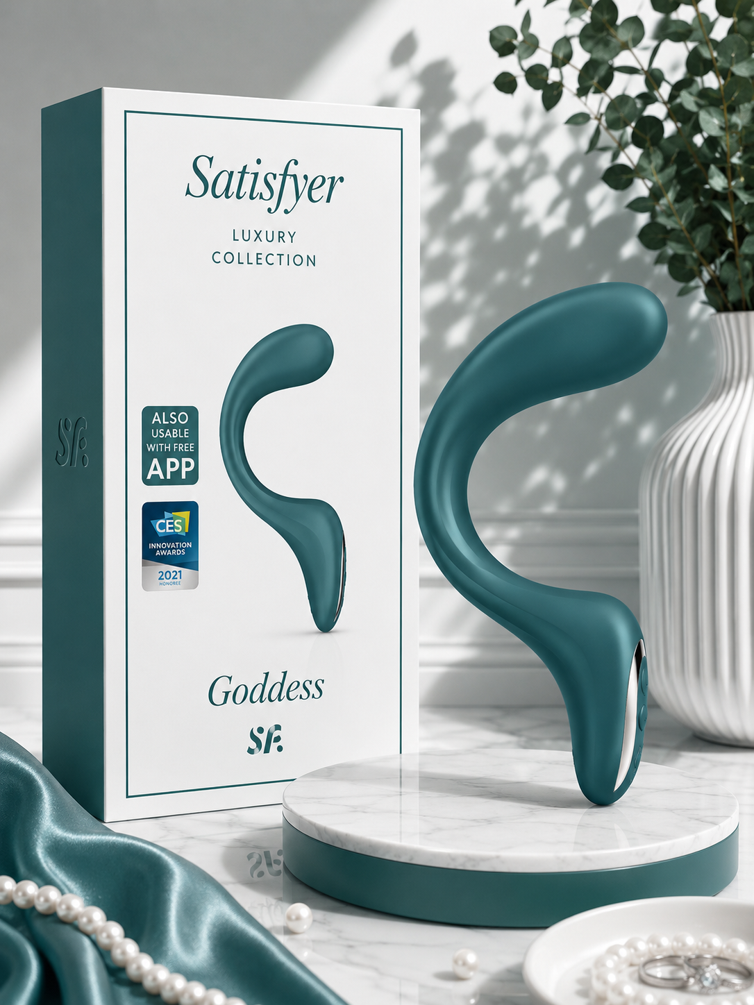 SATISFYER - GODDESS GREEN BUNNY