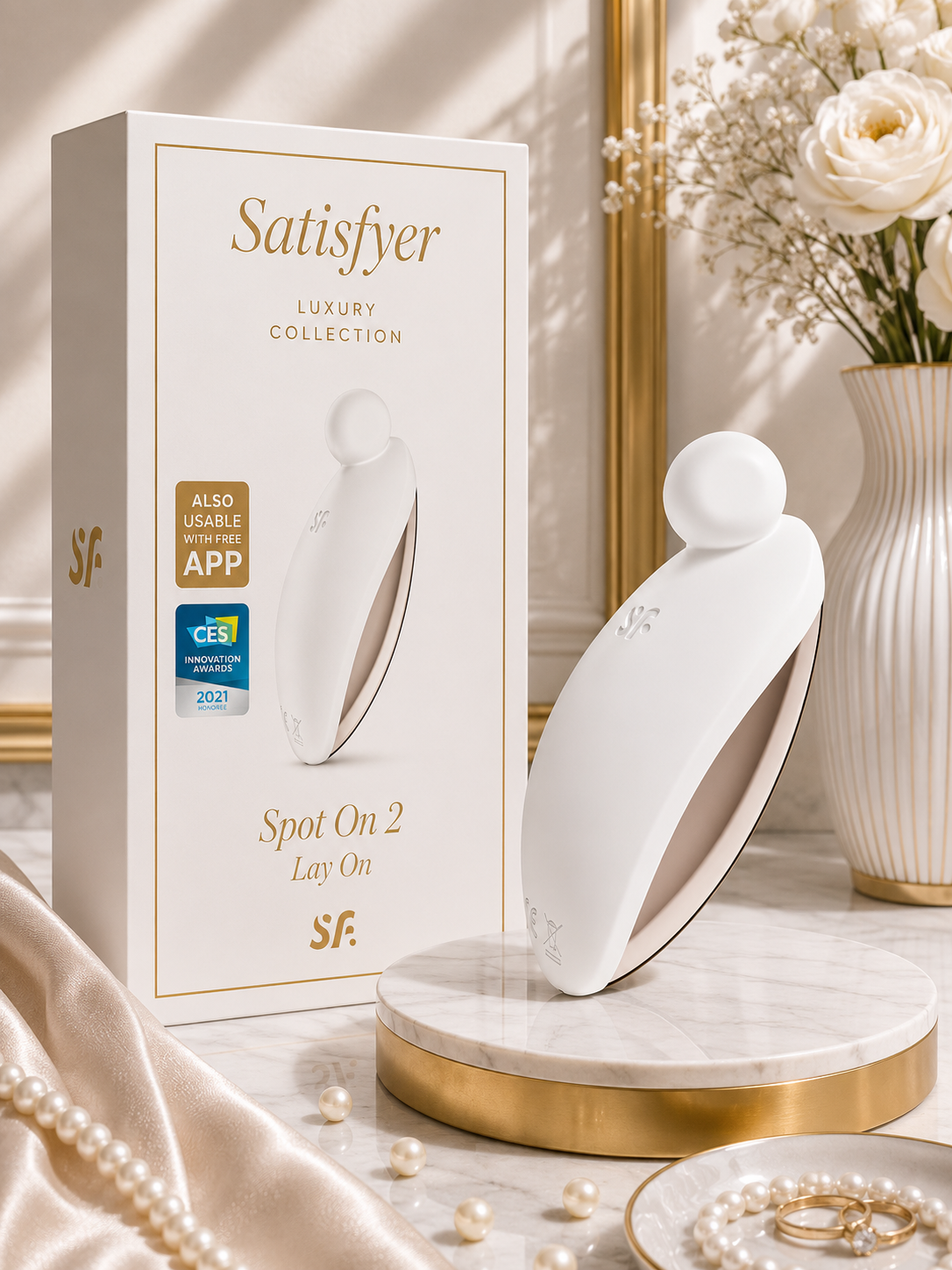 SATISFYER - SPOT ON 2 VIBRATOR LAY-ON WHITE