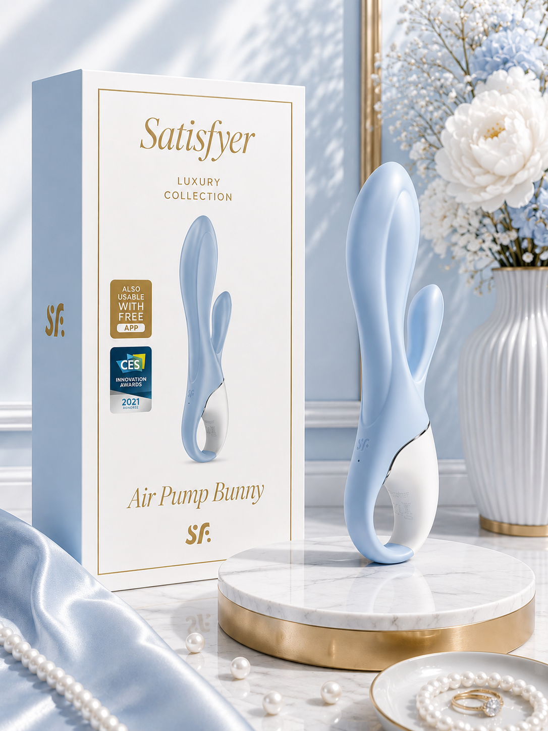 SATISFYER - AIR PUMP BUNNY BLEU