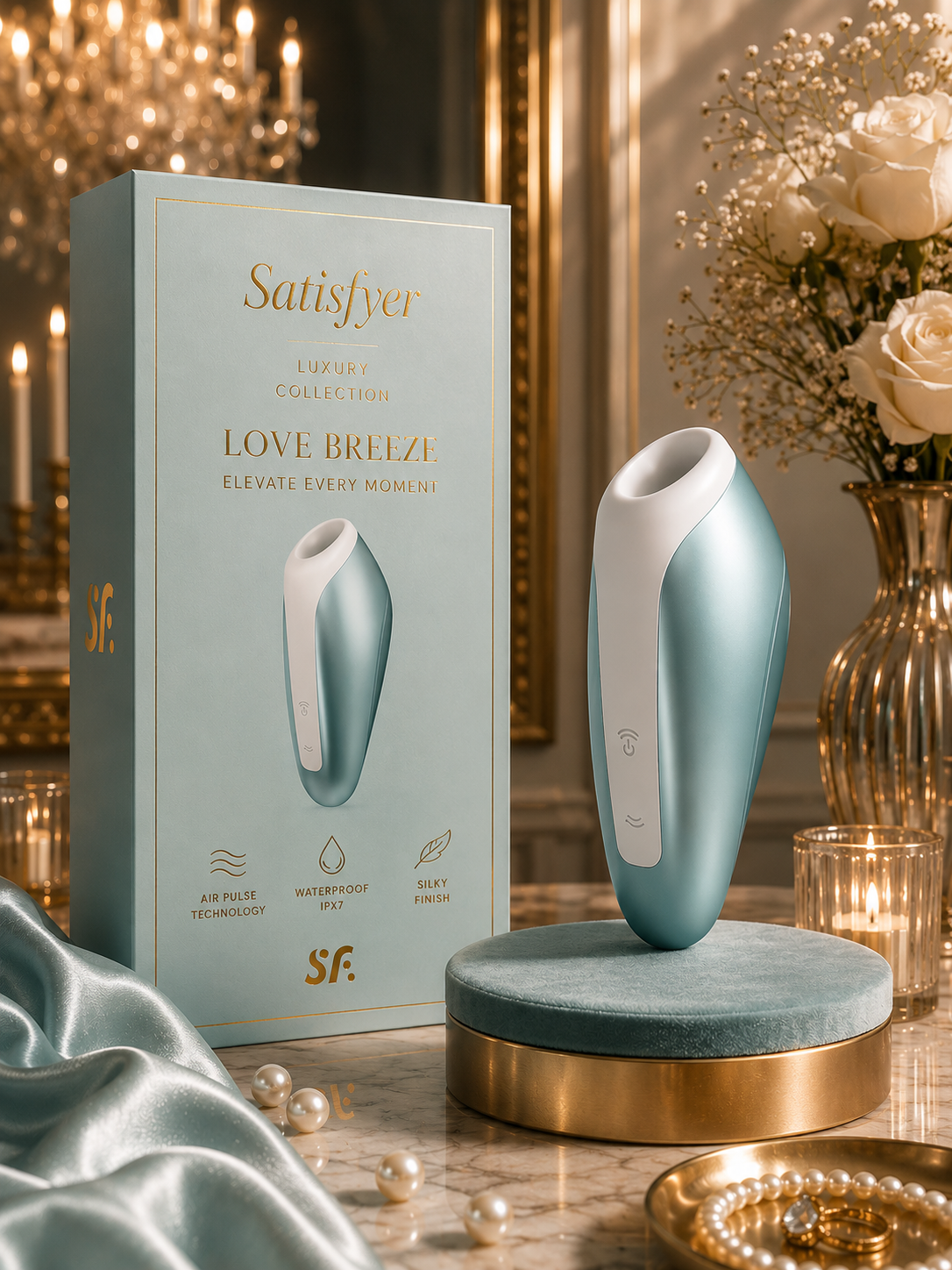 SATISFYER - LOVE BREEZE BLEU GLACE