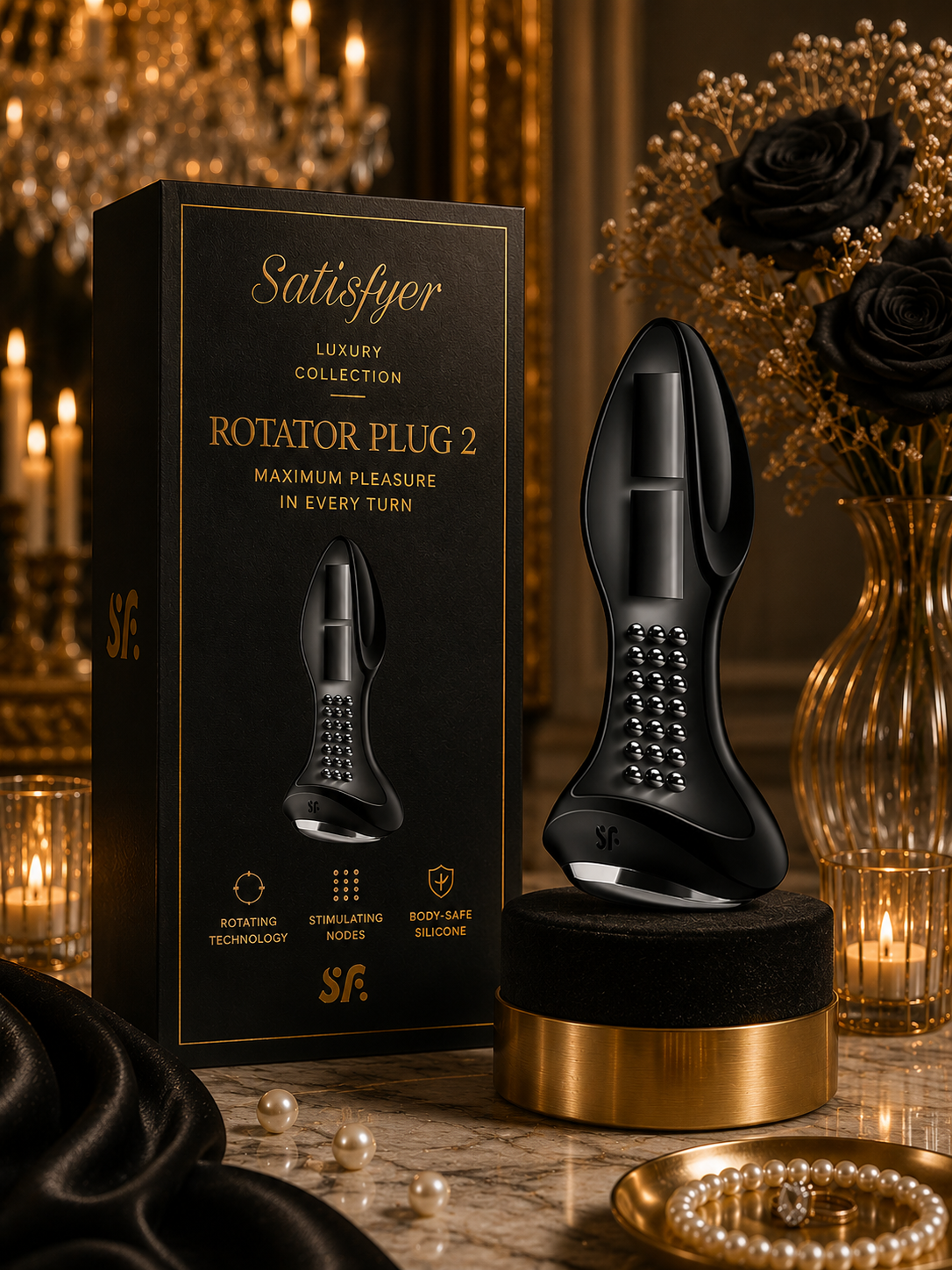 SATISFYER - PLUG VIBRANT ROTATOR PLUG 2+