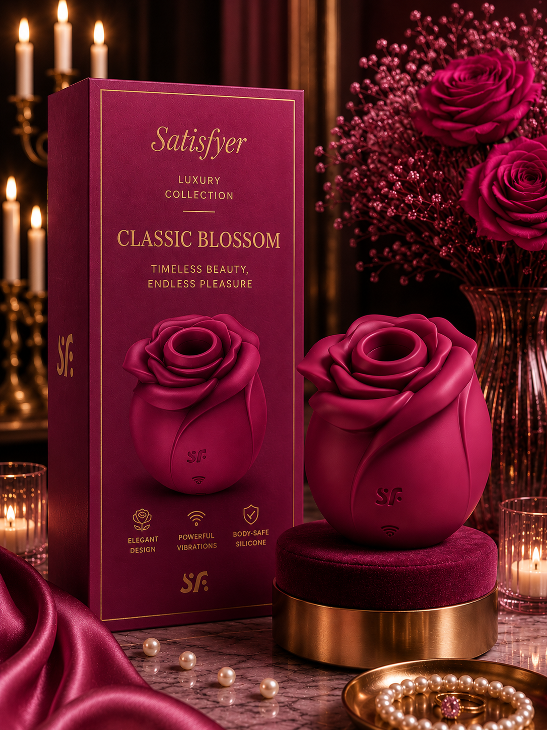SATISFYER - AIR PULSE VIBRATEUR FLEUR CLASSIQUE PRO 2