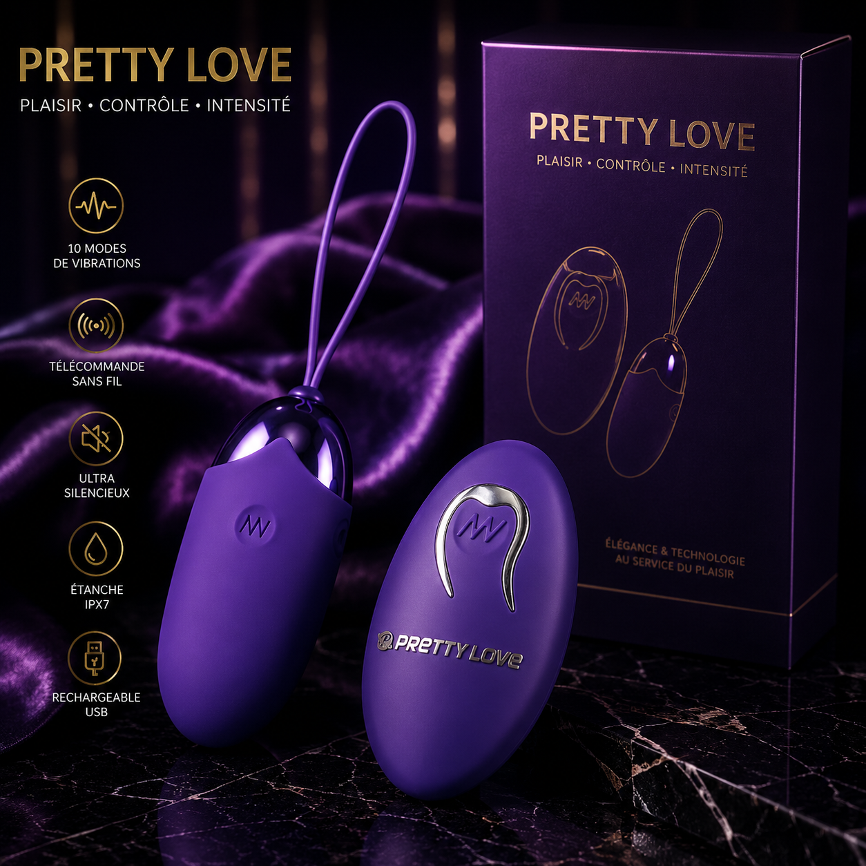 PRETTY LOVE - BERGER YOUTH OEUF VIBRANT TÉLÉCOMMANDÉ VIOLET