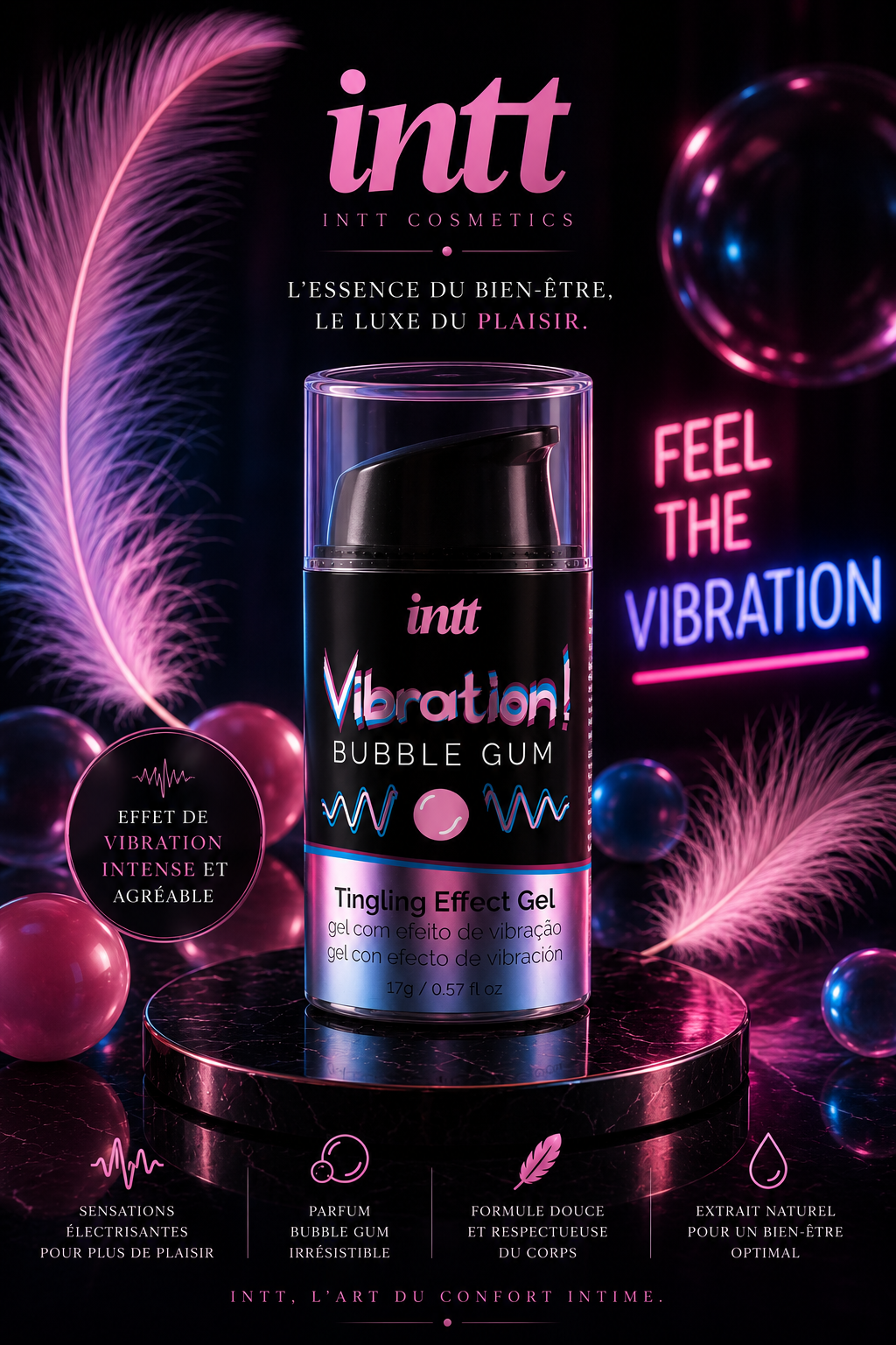 INTT - PUISSANT STIMULANT INTIME LIQUIDE VIBRANT GUM GUM 15ML