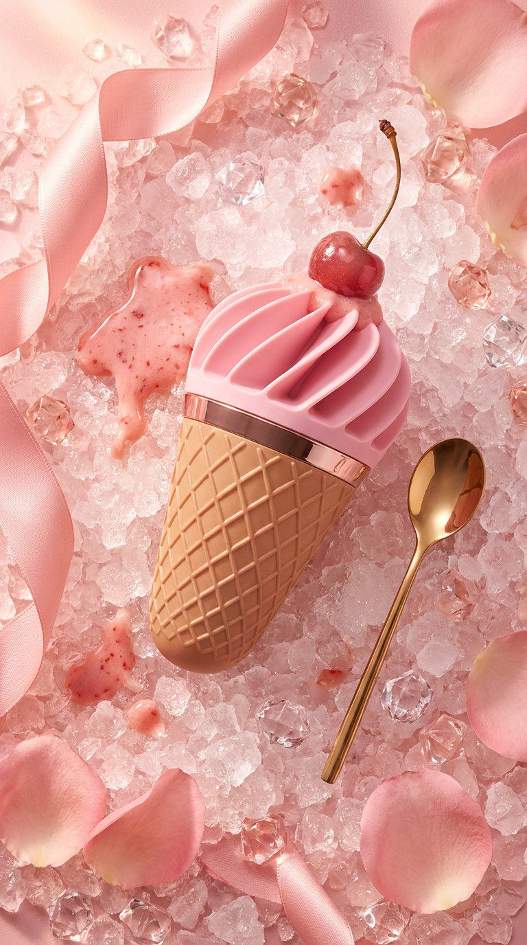 SATISFYER - SPINNATOR SWEET TREAT BRUN & ROSE