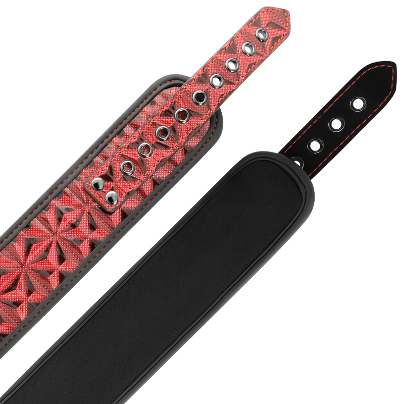 BEGME - COLLIER ÉDITION ROUGE AVEC PINCES TÉLÉMON AVEC DOUBLURE EN NÉOPRÈNE
