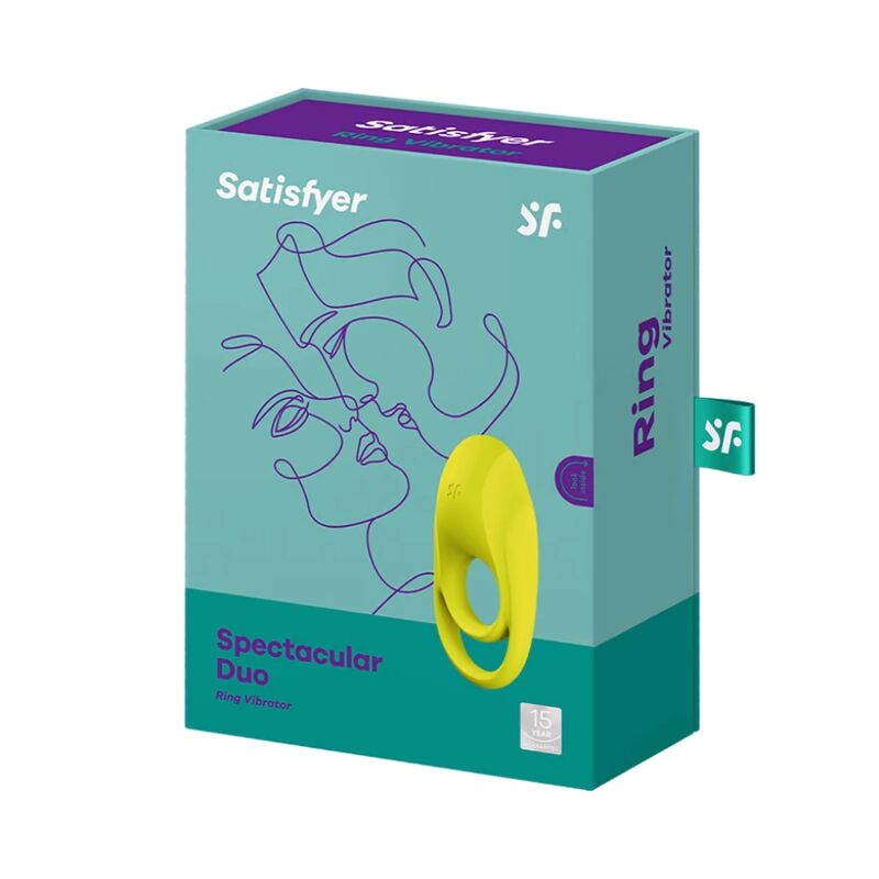 SATISFYER - VIBRATEUR ANNEAU JAUNE