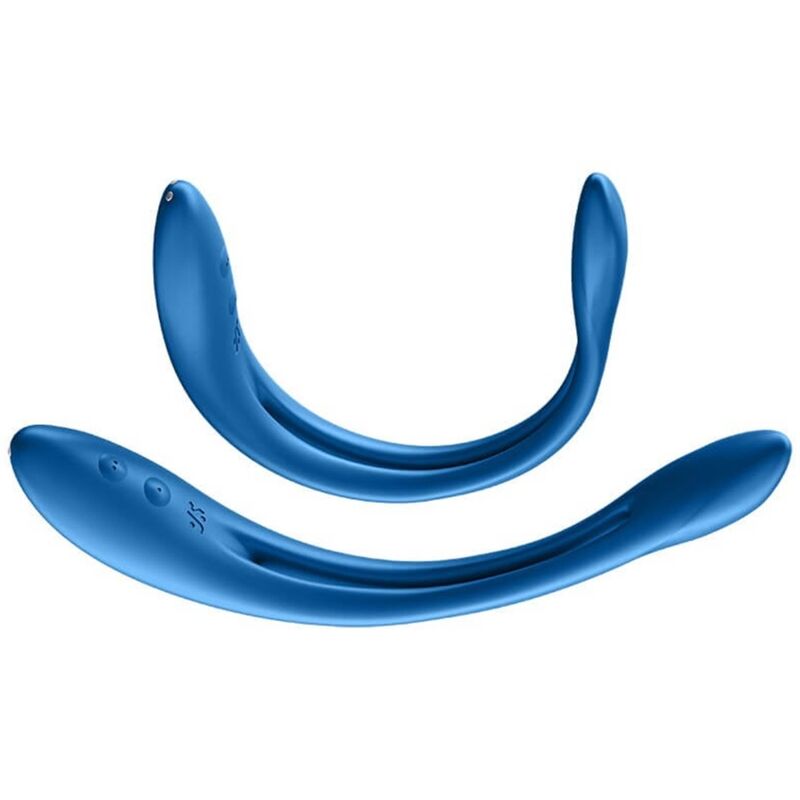 SATISFYER - VIBRATEUR MULTI ELASTIC JOY ROUGE,BLEU