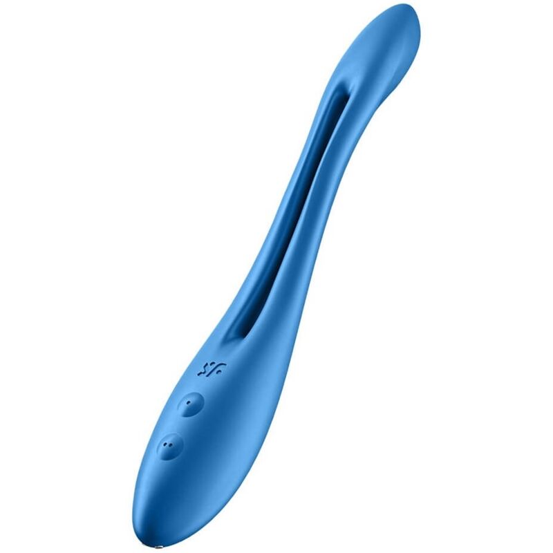 SATISFYER - VIBRATEUR MULTI ELASTIC JOY ROUGE,BLEU