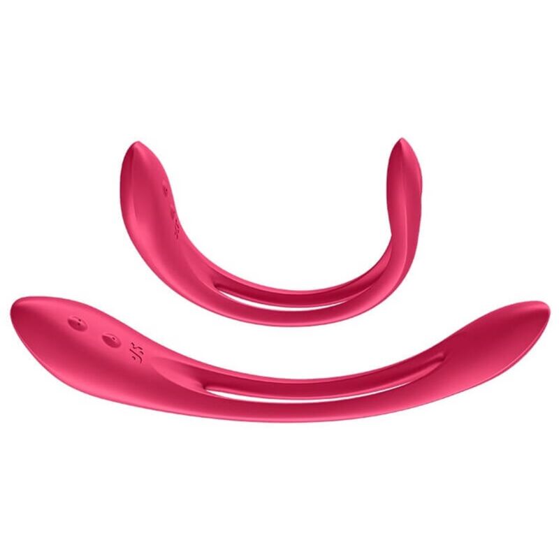 SATISFYER - VIBRATEUR MULTI ELASTIC JOY ROUGE,BLEU