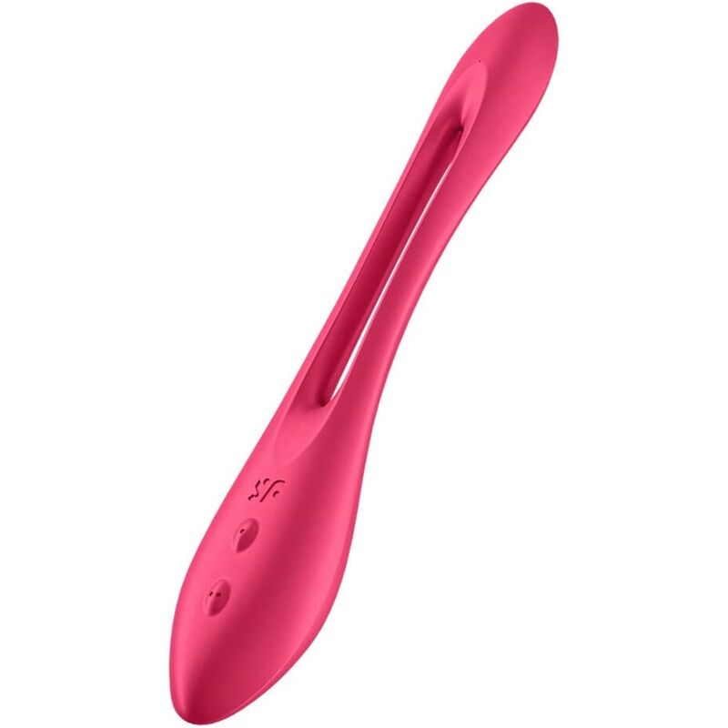 SATISFYER - VIBRATEUR MULTI ELASTIC JOY ROUGE,BLEU