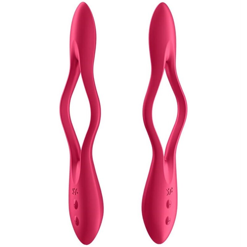 SATISFYER - VIBRATEUR MULTI ELASTIC JOY ROUGE,BLEU