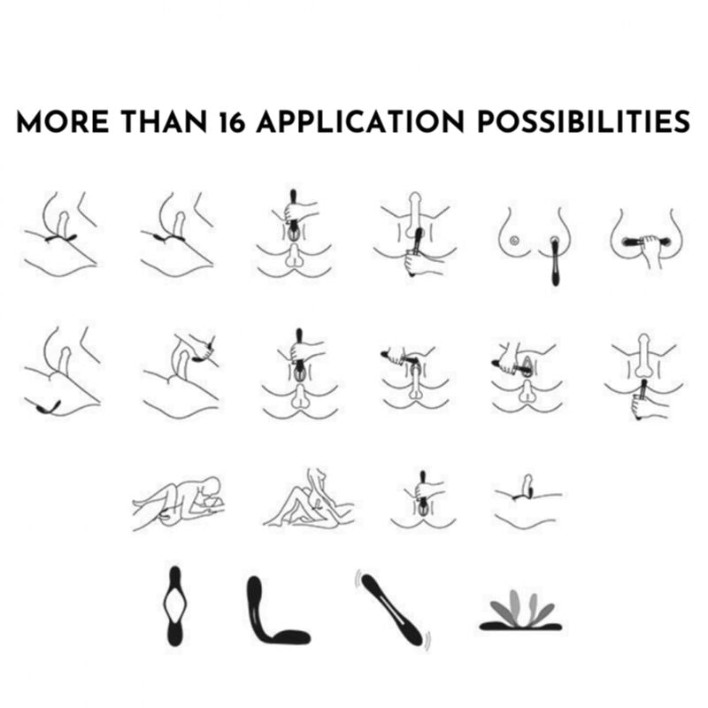 SATISFYER - VIBRATEUR MULTI ELASTIC JOY ROUGE,BLEU