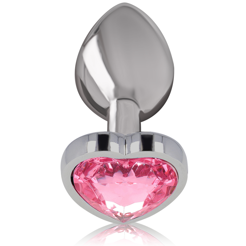 INTENSE - PLUG ANAL EN ALUMINIUM COEUR ROSE "M"
