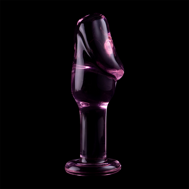 NEBULA SERIES BY IBIZA - PLUG ANAL MODÈLE 6 VERRE BOROSILICATE ROSE 12.5 CM -O- 4 CM