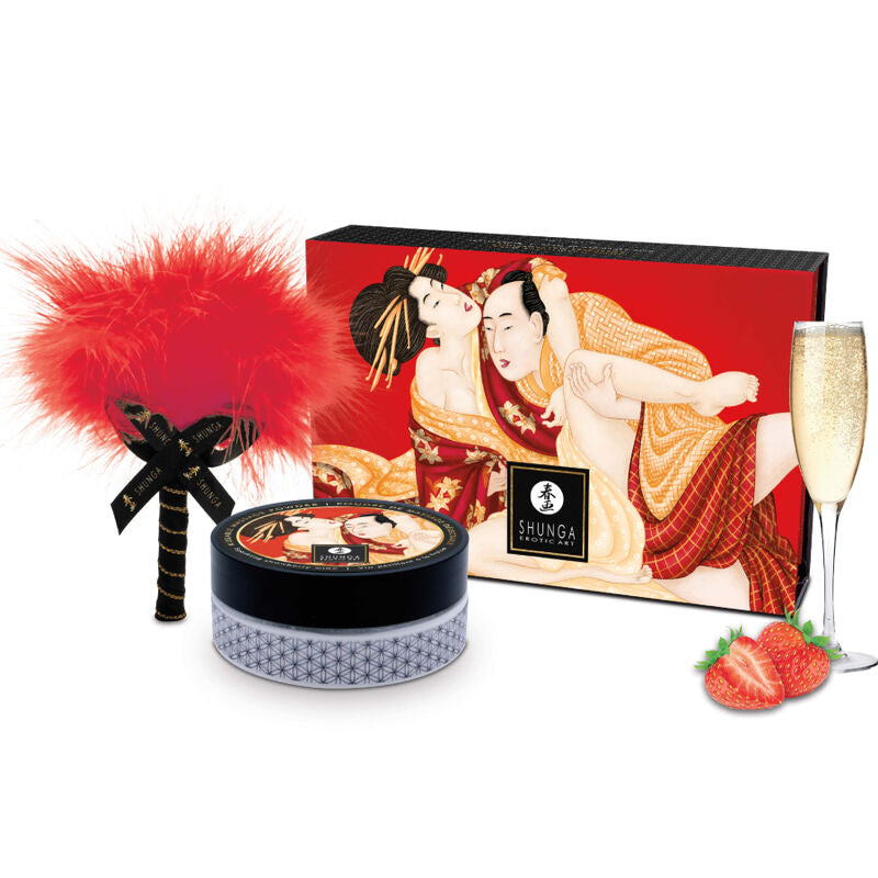 SHUNGA - KIT DE POUDRE DE MASSAGE COMESTIBLE