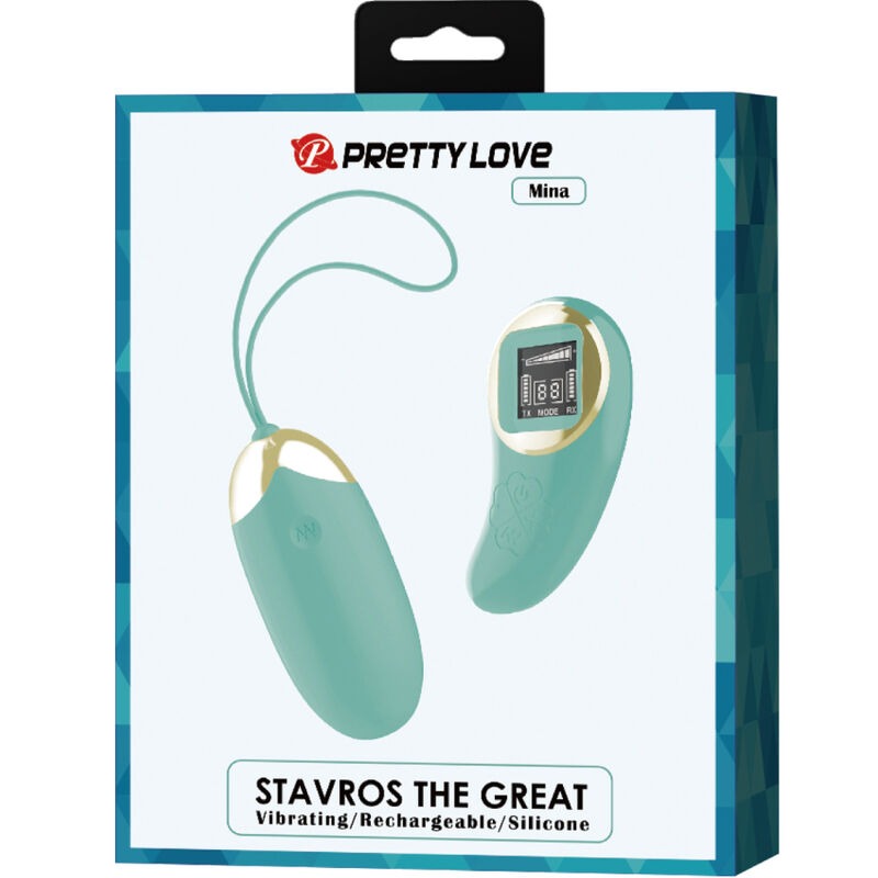 PRETTY LOVE - OEUF VIBRANTS TÉLÉCOMMANDE VERTE