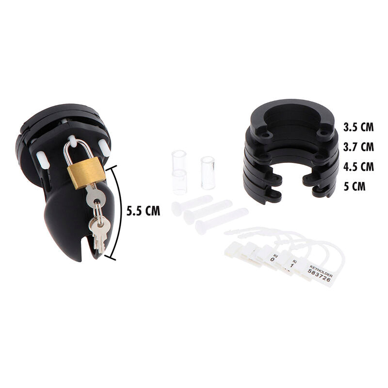 HIDDEN DESIRE - EXTREME CAGE DE CHASTETÉ SILICONE TAILLE S