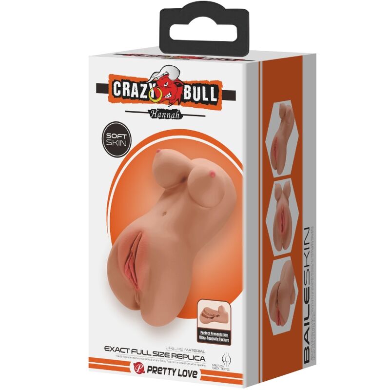 CRAZY BULL - HANNAH DOUBLE MASTURBATEUR VAGIN & ANUS  RÉALISTE