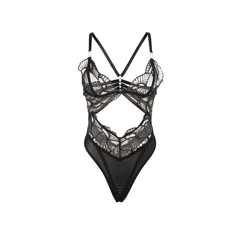 SUBBLIME - BODY TRANSPARENT AVEC DENTELLE NOIR