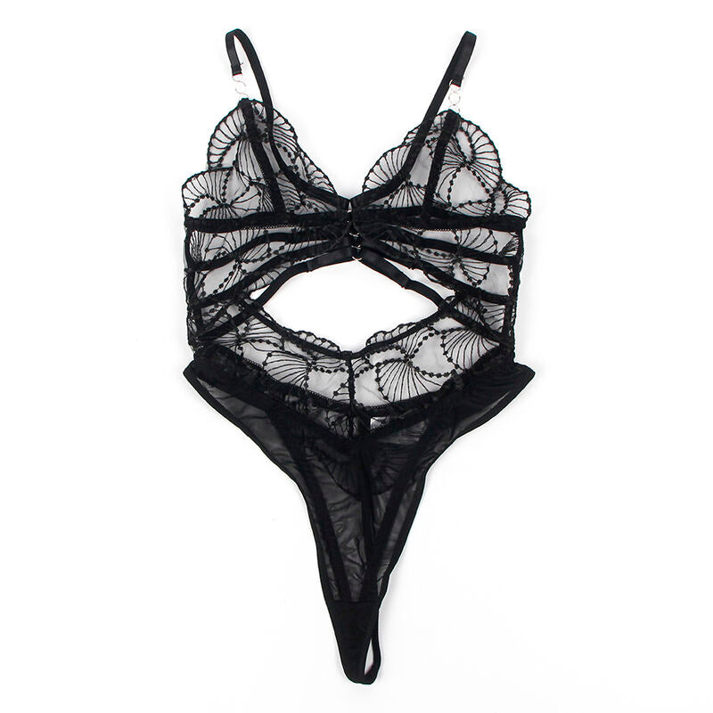 SUBBLIME - BODY TRANSPARENT AVEC DENTELLE NOIR