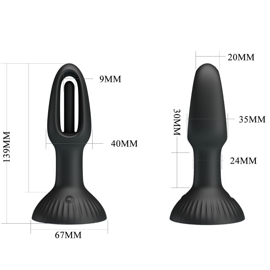 PRETTY LOVE - PLUG ANAL HUBERT AVEC 7 MODES DE VIBRATIONS