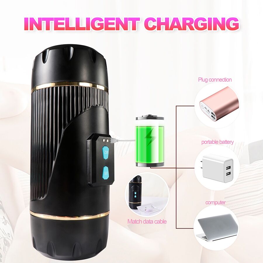 SHEQU - KAY DOUBLE MASTURBATEUR AVEC DOUBLE VIBRATION DE LA BOUCHE ET VAGIN