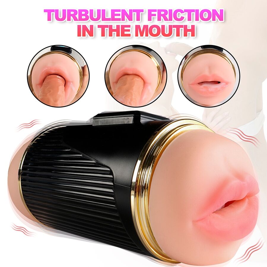 SHEQU - KAY DOUBLE MASTURBATEUR AVEC DOUBLE VIBRATION DE LA BOUCHE ET VAGIN