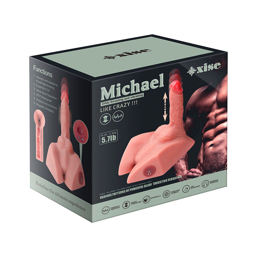 XISE - MICHAEL GODE RÉALISTE ET MASTURBATEUR ANUS 15 CM