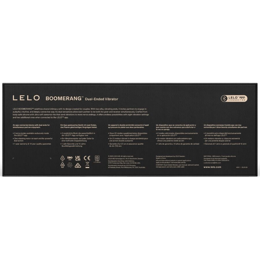 LELO - BOOMERANG À DOUBLE EXTRÉMITÉ