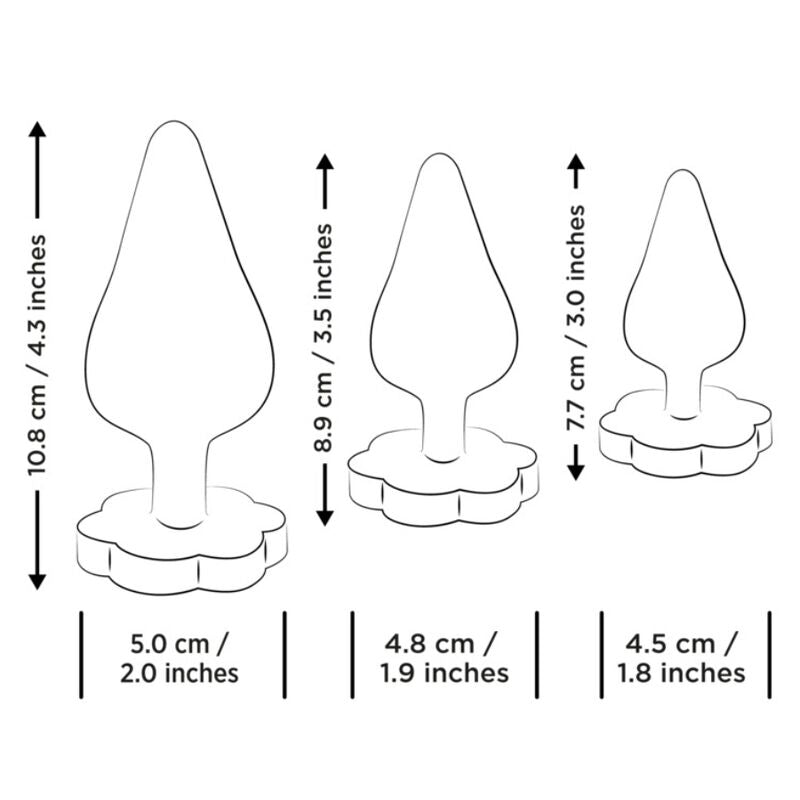ROMP - PLUG ANAL LUSTER S/M/L EN FORME DE FLEUR