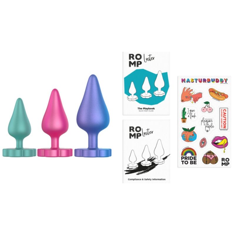 ROMP - PLUG ANAL LUSTER S/M/L EN FORME DE FLEUR