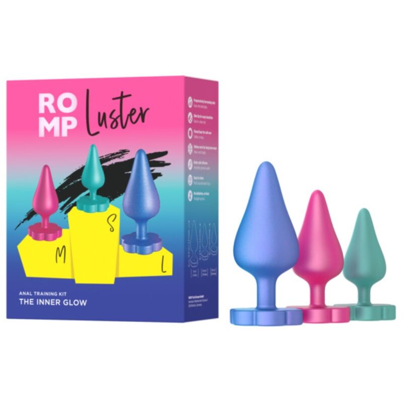 ROMP - PLUG ANAL LUSTER S/M/L EN FORME DE FLEUR
