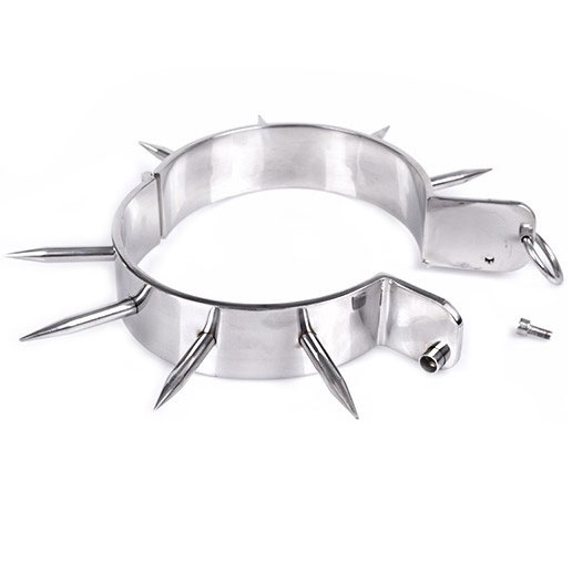 METAL HARD - COLLIER ESCLAVE BDSM A POINTES