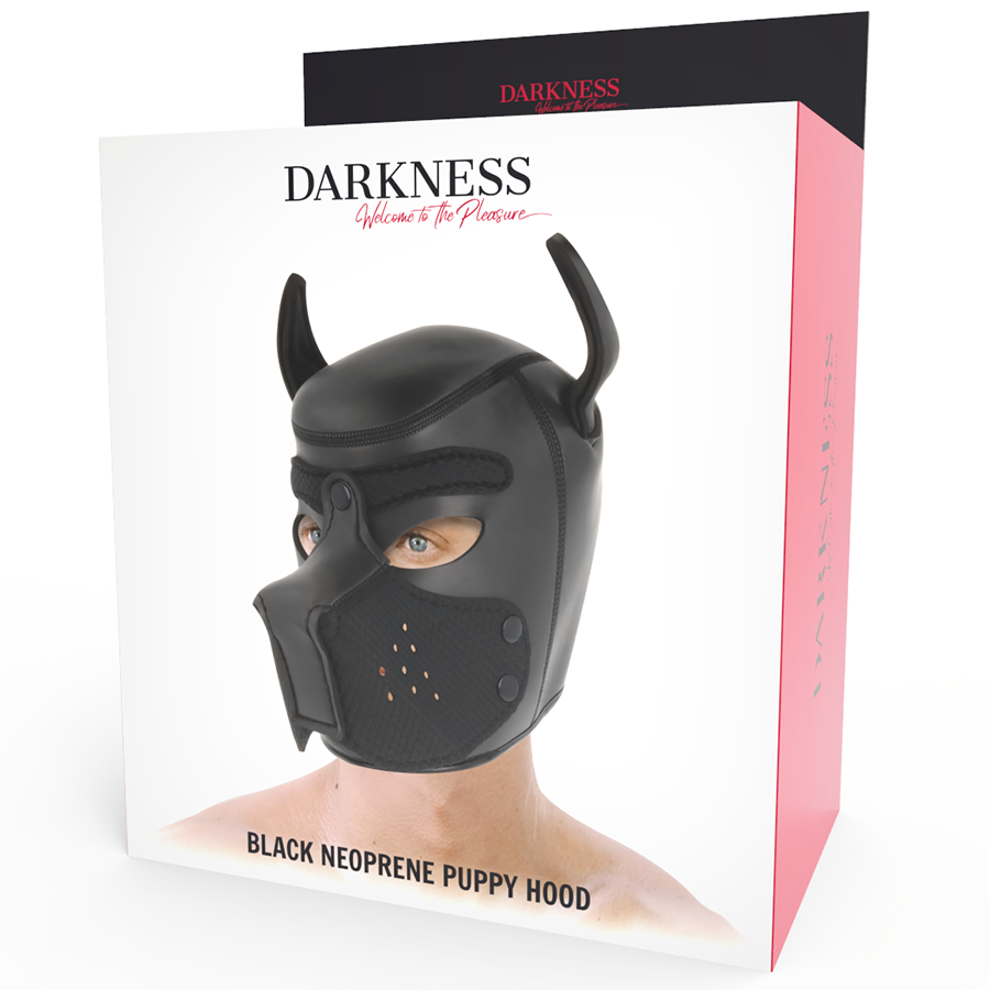 DARKNESS - MASQUE POUR CHIEN EN NÉOPRÈNE AVEC MUSEAU AMOVIBLE M ET L