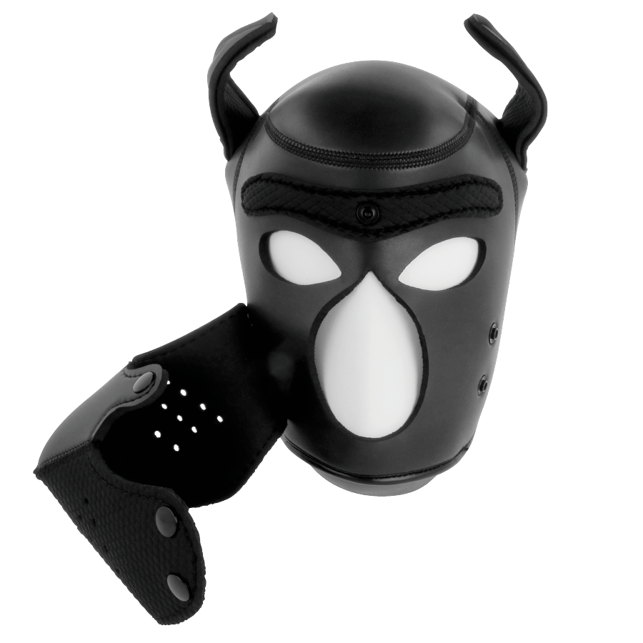 DARKNESS - MASQUE POUR CHIEN EN NÉOPRÈNE AVEC MUSEAU AMOVIBLE M ET L