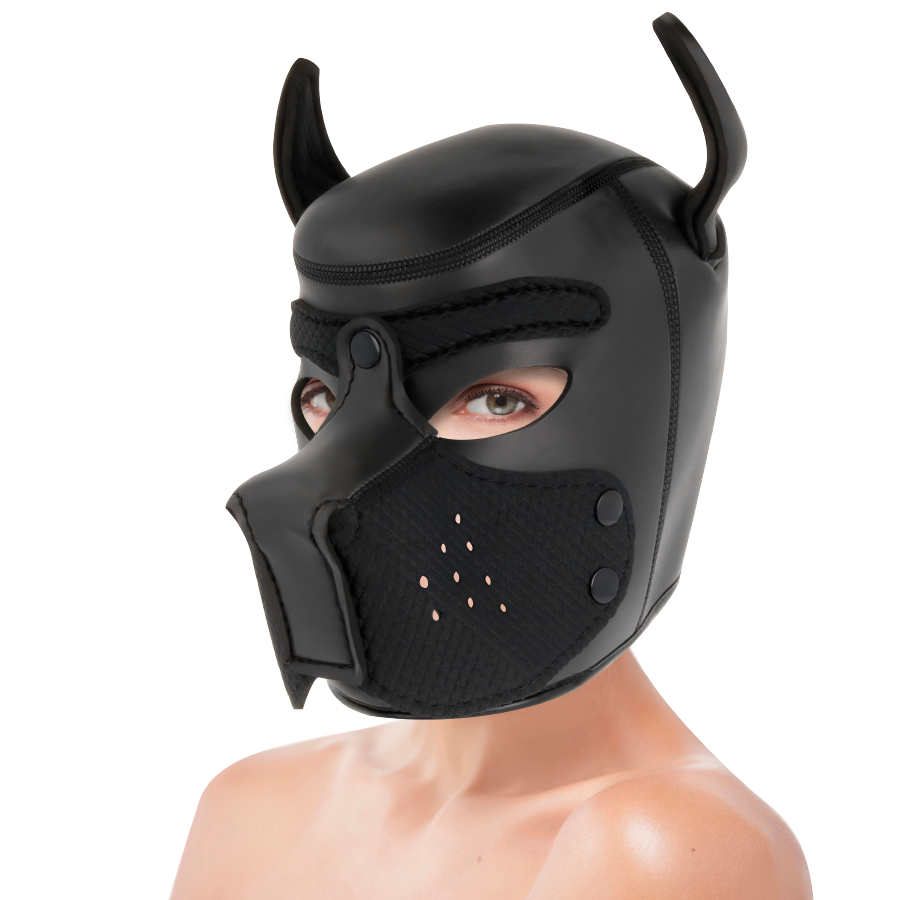 DARKNESS - MASQUE POUR CHIEN EN NÉOPRÈNE AVEC MUSEAU AMOVIBLE M ET L