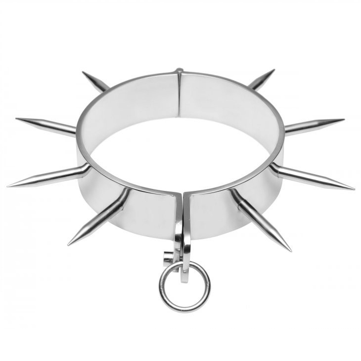 METAL HARD - COLLIER ESCLAVE BDSM A POINTES